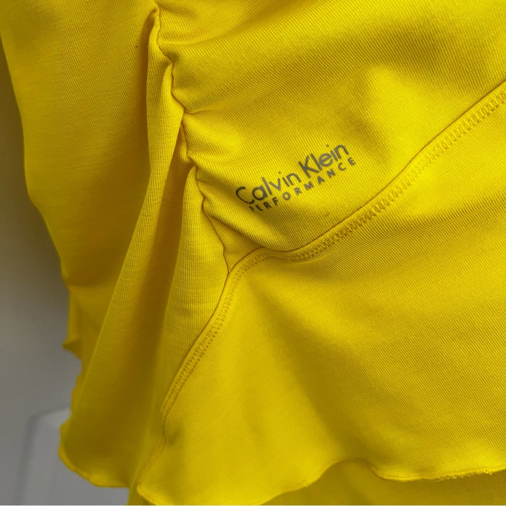 Bright Yellow Calvin Klein Performance Top - Picture 3 of 3